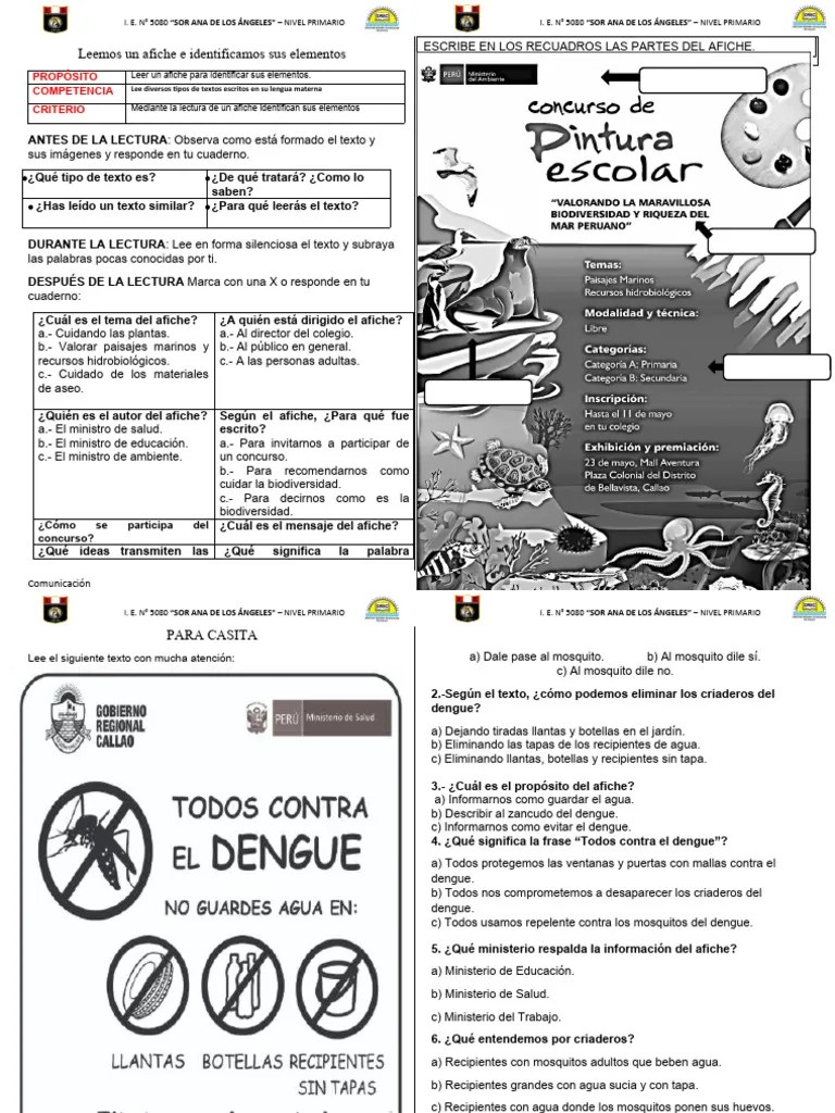 Leemos Afiches Ficha | PDF