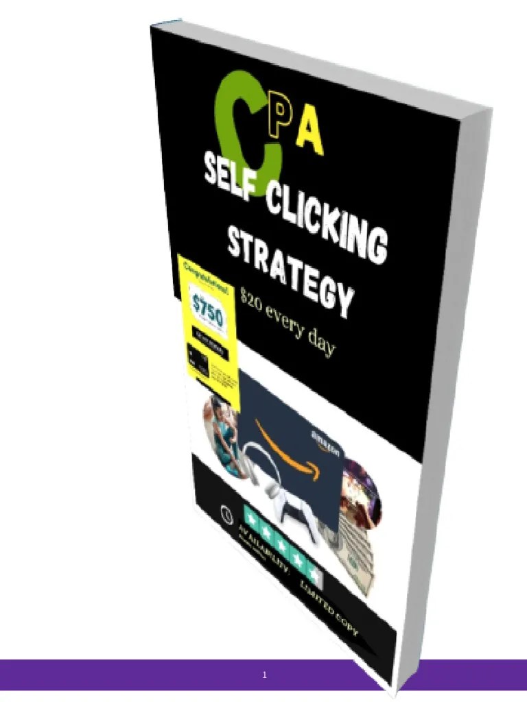 CPA Self Clicking Strategy For $20 Daily | Download Free PDF | Mass Media | Human Communication