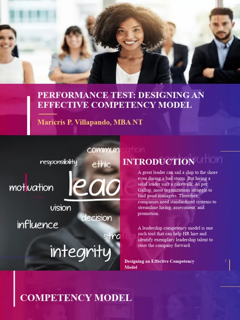 Designing An Effective Competency Model | PDF | Leadership | Industrial ...