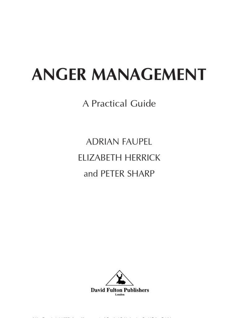 Anger Workbook | PDF