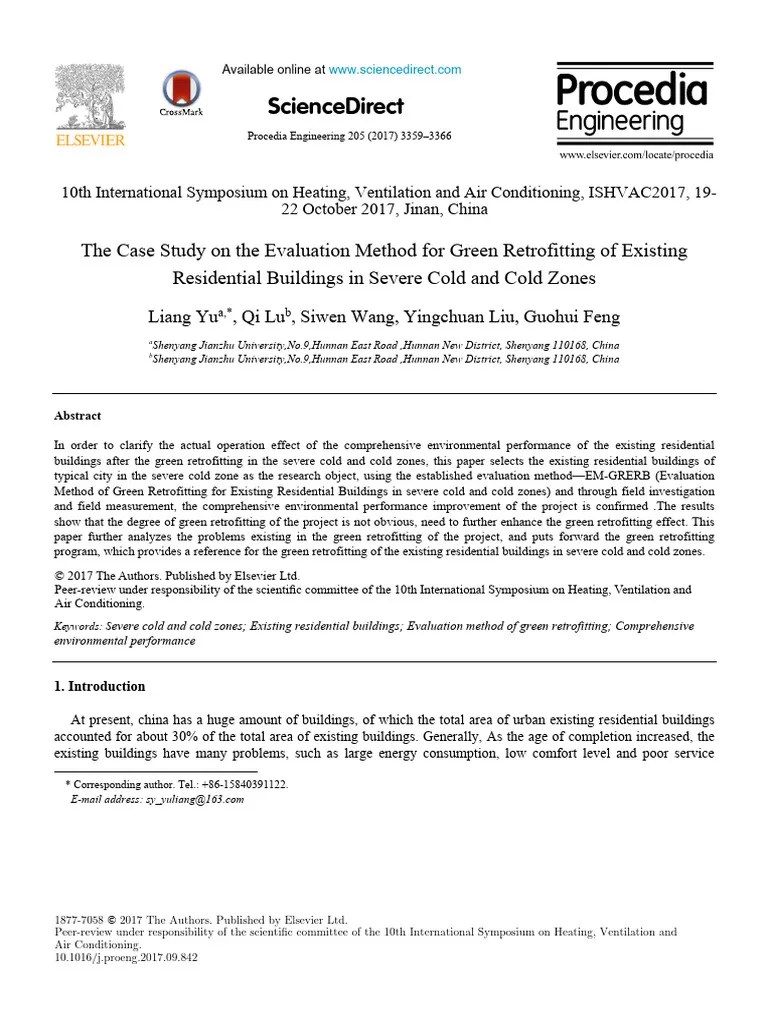 The Case Study On The Evaluation Method For Green Retrofitting Of ...