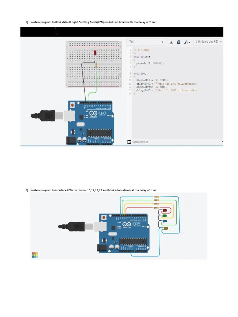 IOT PROBLEMS | PDF | Light Emitting Diode | Arduino