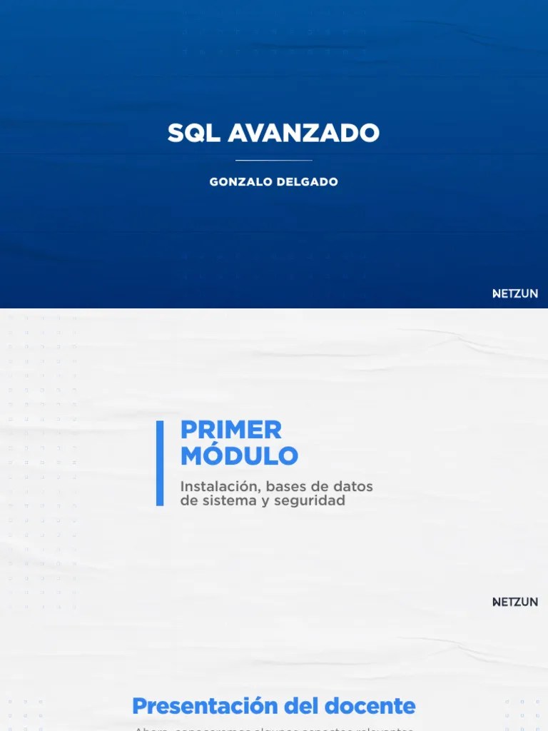 SQL Avanzado - PPT | PDF | Servidor SQL De Microsoft | SQL
