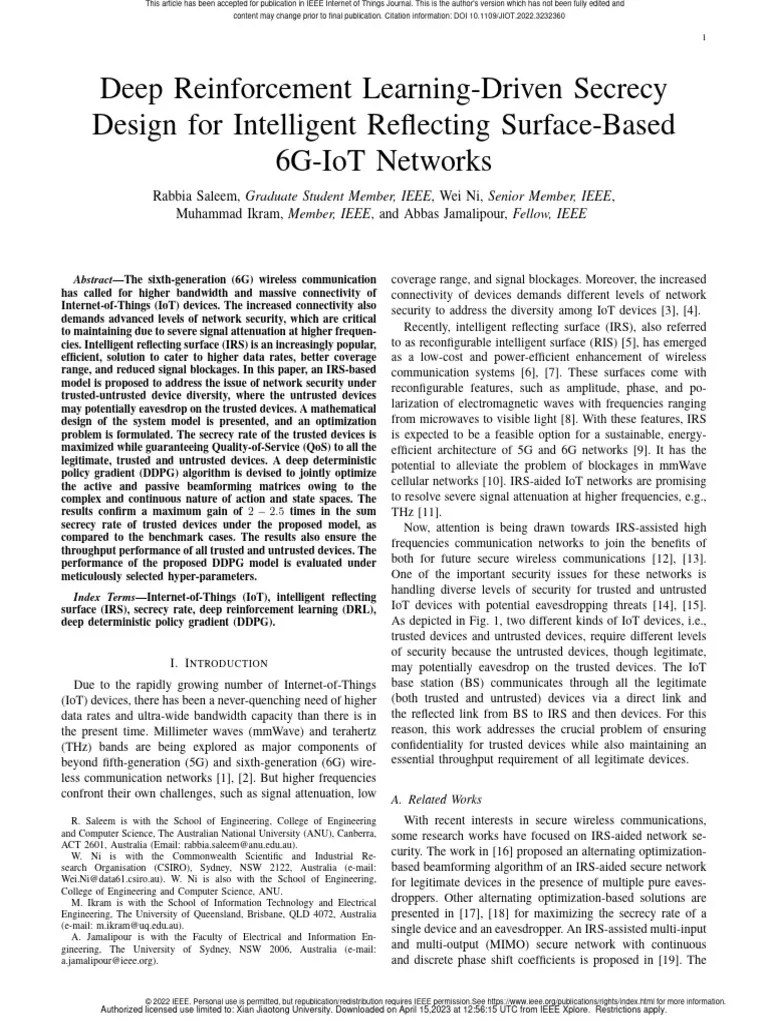Deep Reinforcement Learning-Driven Secrecy Design For Intelligent ...