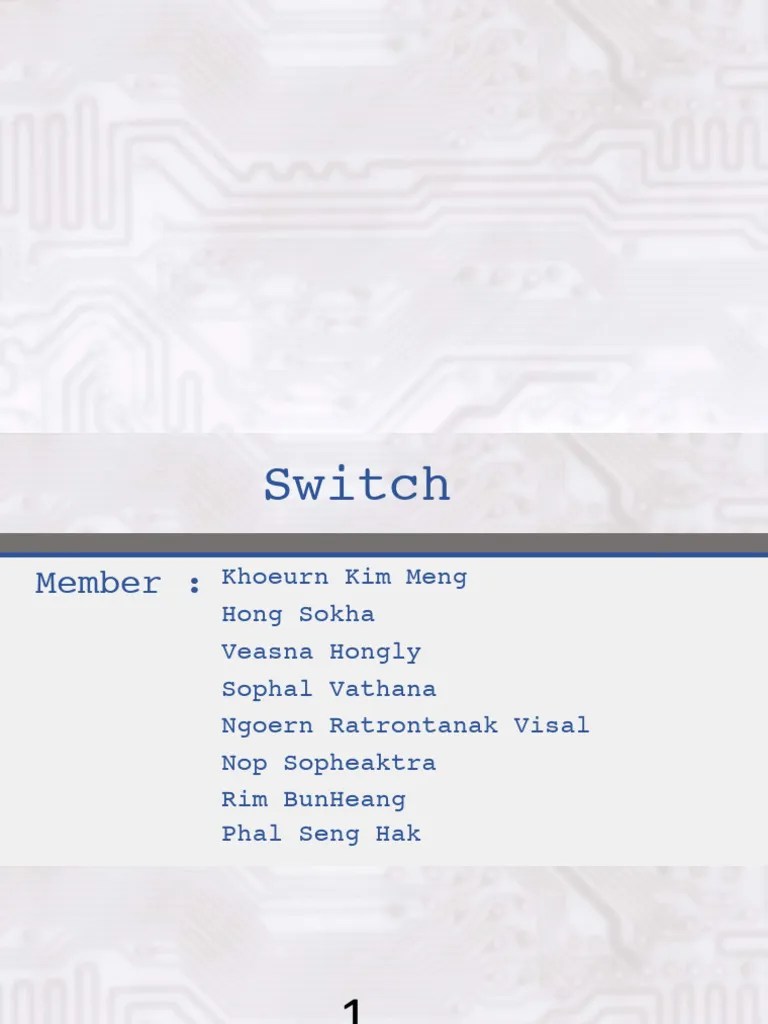 Network Switch | PDF