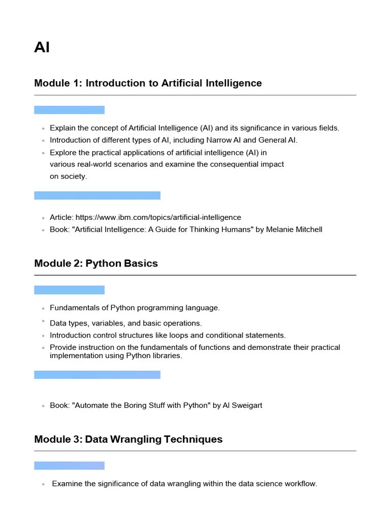 AI Syllabus - IBM | PDF | Artificial Neural Network | Artificial ...