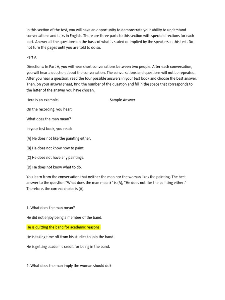 Listening Comprehension | PDF | Sustainability | Facial Expression