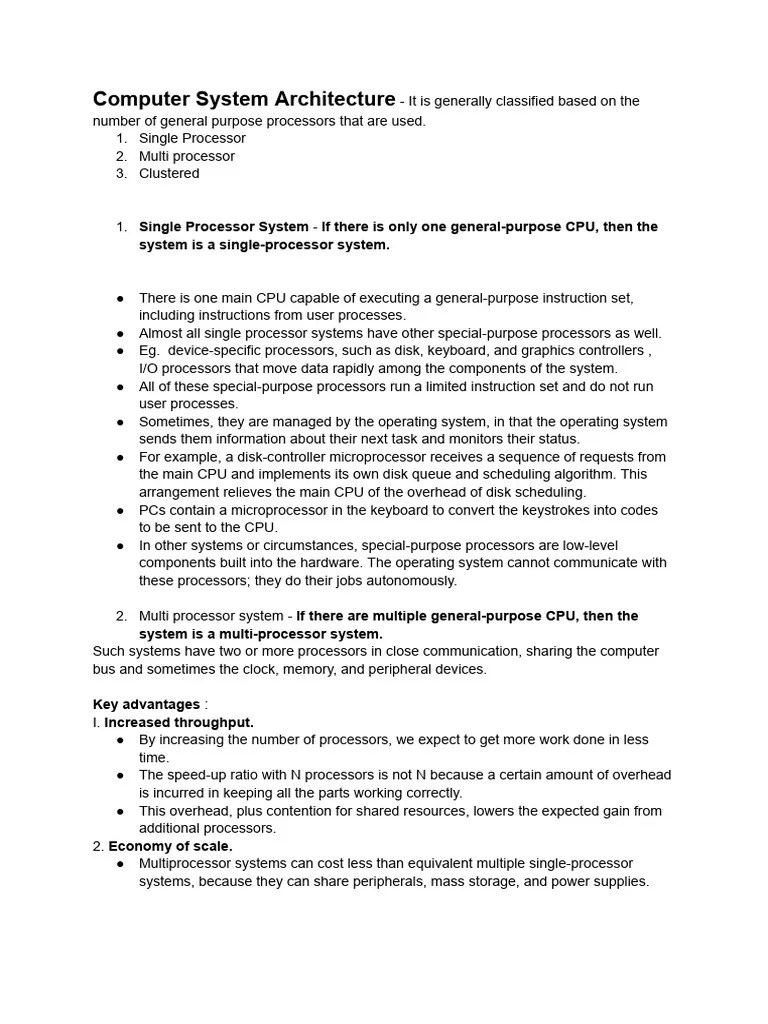 Os Unit 1 | PDF | Operating System | Computer Cluster