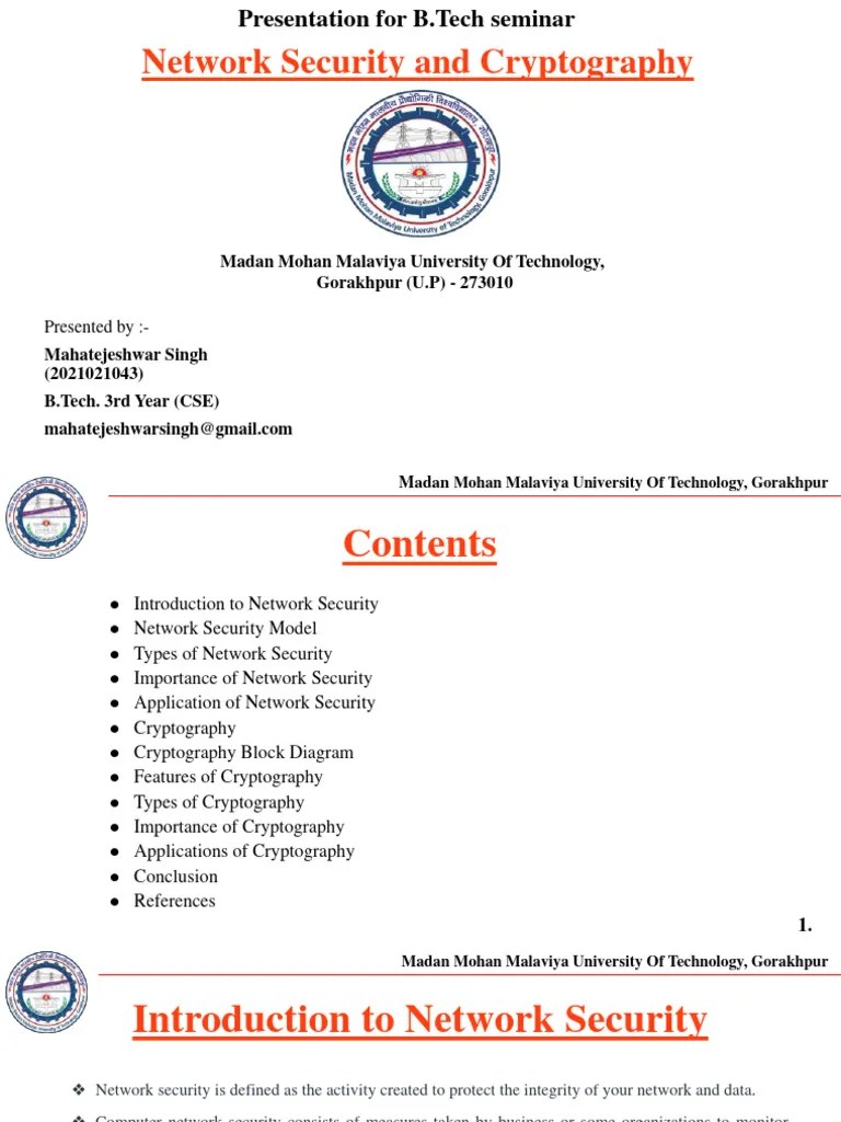 Seminar PPT (2021021143) | PDF | Encryption | Cryptography