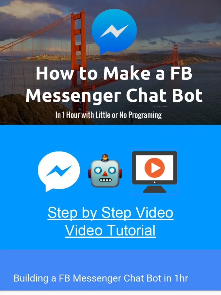 How To Make A FB Messenger Chatbot | PDF | Software Engineering ...