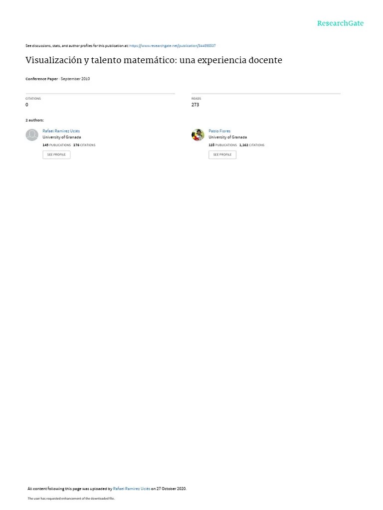 2010 Visualizacionytalento SEIEM | Descargar Gratis PDF | Percepción | Plan De Estudios