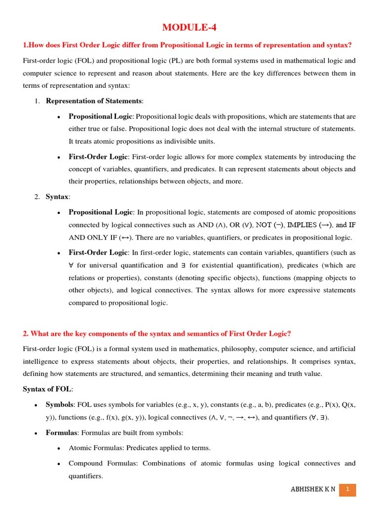 AI Assignment | PDF | First Order Logic | Interpretation (Logic)
