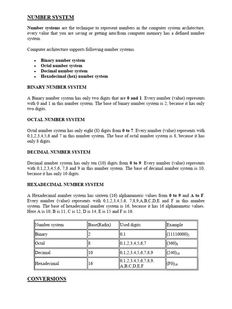 Binary | PDF | Arithmetic | Mathematical Notation