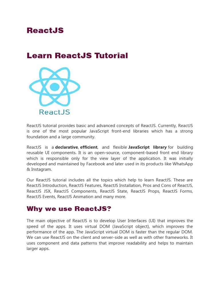 React JS | PDF