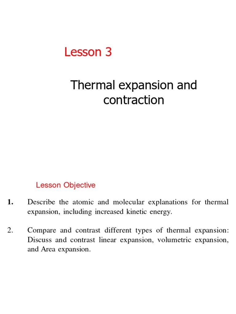 Thermal Expansion | PDF | Thermal Expansion | Mechanics