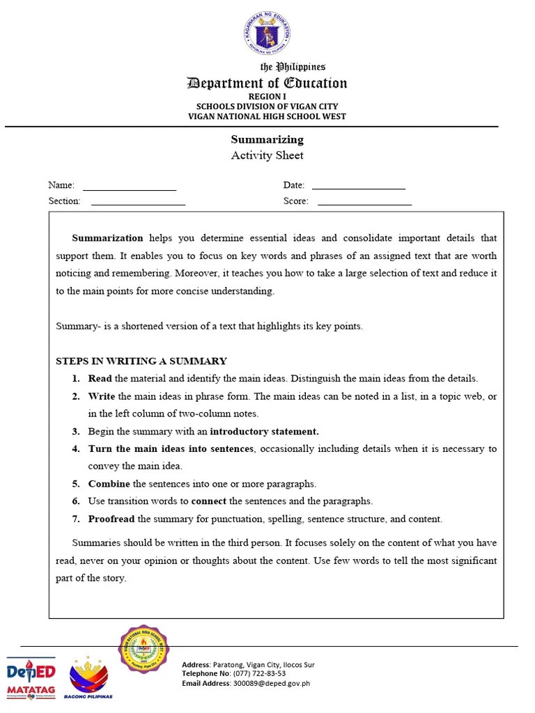 EAPP Activity Sheet 4 | PDF