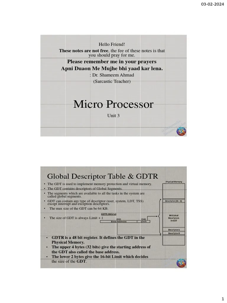 MP Unit 3 Oneshot | PDF | Computer Memory | Computer Data