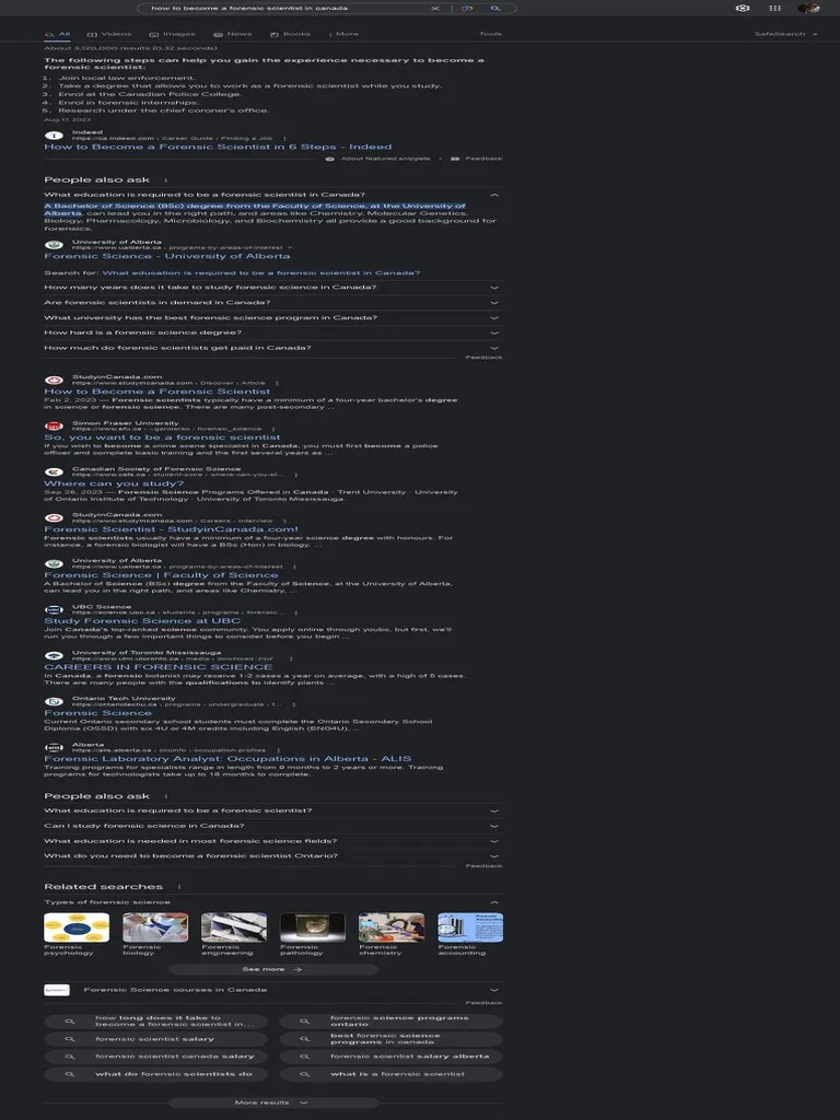 How To Become A Forensic Scientist In Canada - Google Search | PDF ...