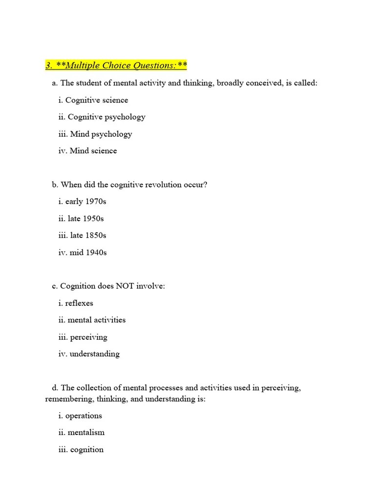 Unit 1 Questions | PDF