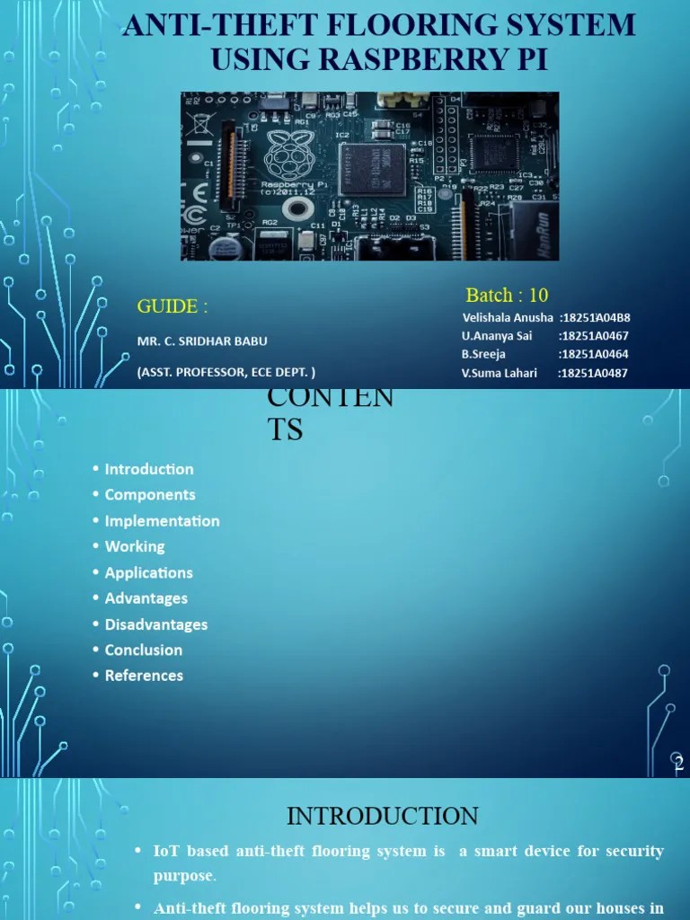 Anti-Theft Flooring System Using Raspberry Pi | PDF | Piezoelectricity ...
