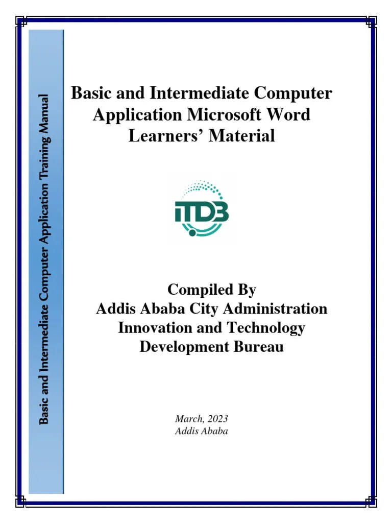 1. Microsoft Word [Day1, Mon] | PDF | Microsoft Word | Microsoft Excel