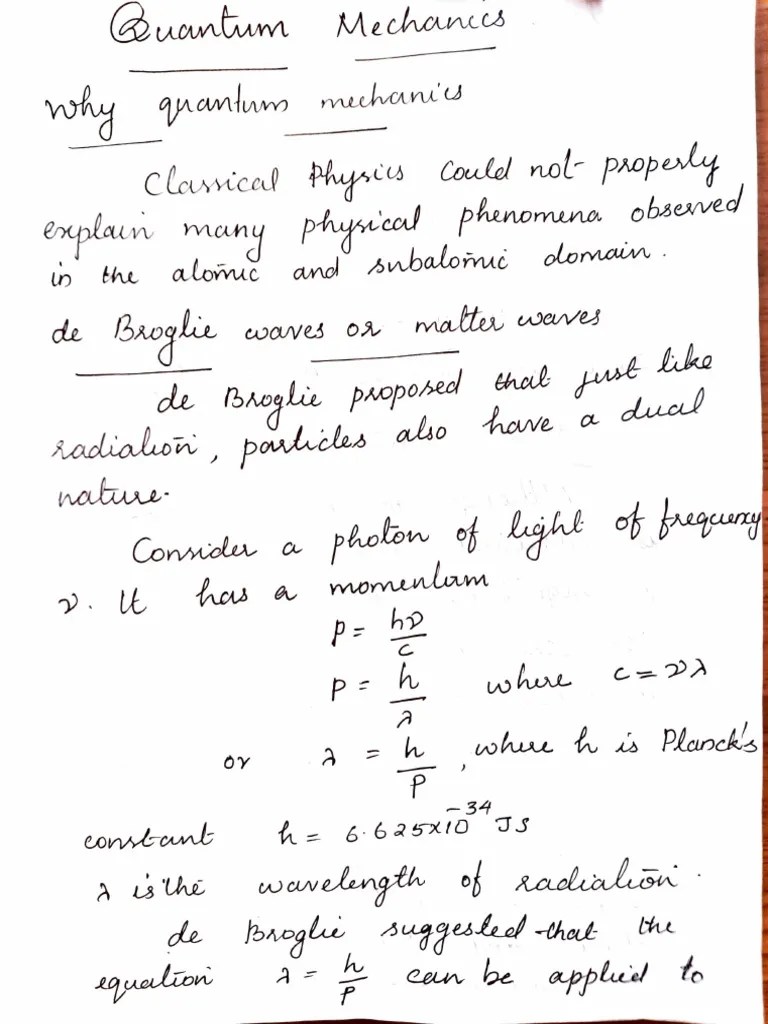 Quantum Mechanics - 1 | PDF | Quantum Mechanics