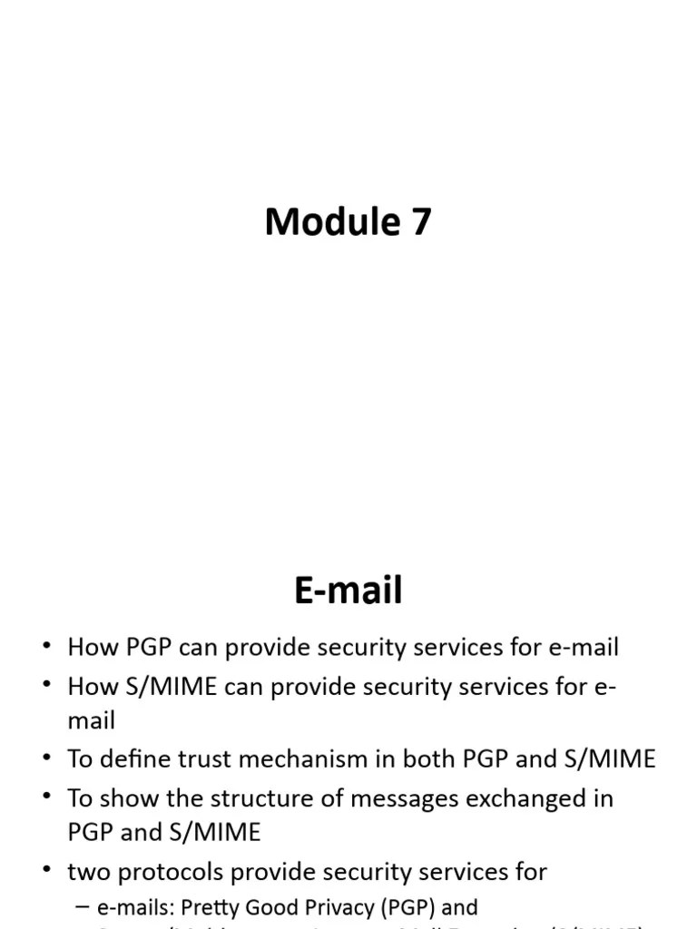Module 6 | PDF | Public Key Cryptography | Cryptography
