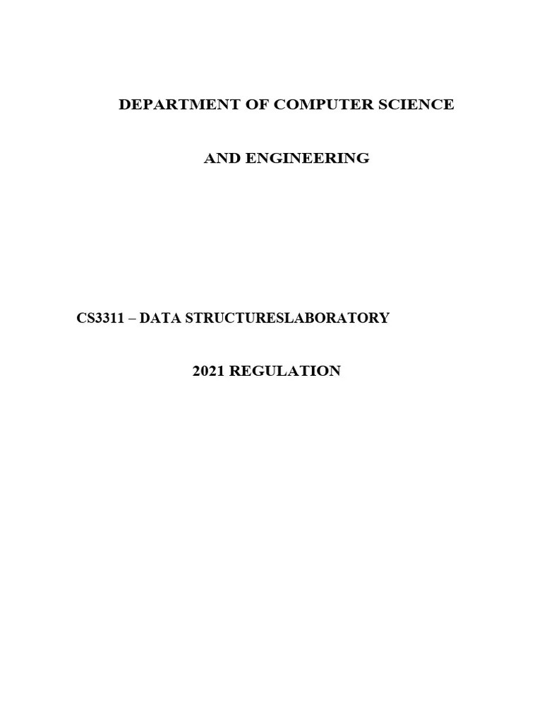 Cs3311 Data Structures Lab | PDF | Queue (Abstract Data Type) | Computing