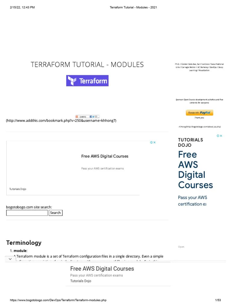 Terraform Tutorial | PDF | Python (Programming Language) | Amazon Web ...
