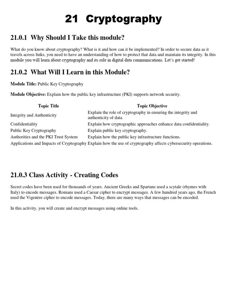 7 Cryptography | PDF | Public Key Cryptography | Public Key Certificate