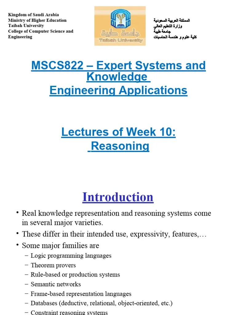 Week10 Reasoning | PDF | Inheritance (Object Oriented Programming ...