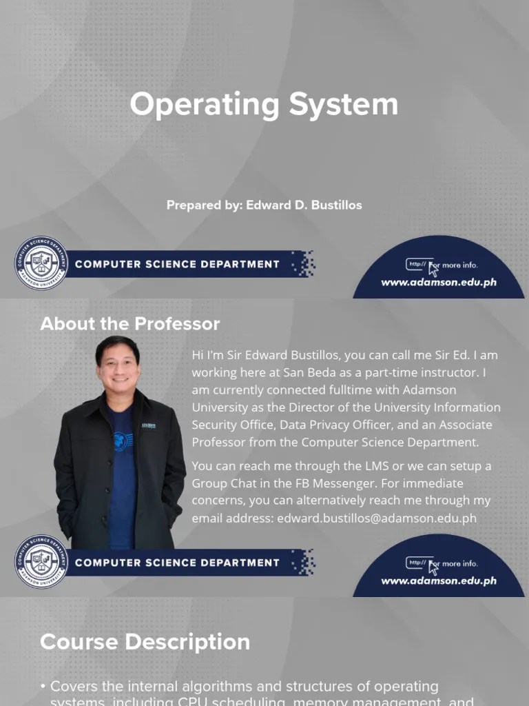 Lecture-1-Operating-System-Fundamentals | PDF | Computer Data Storage | Input/Output