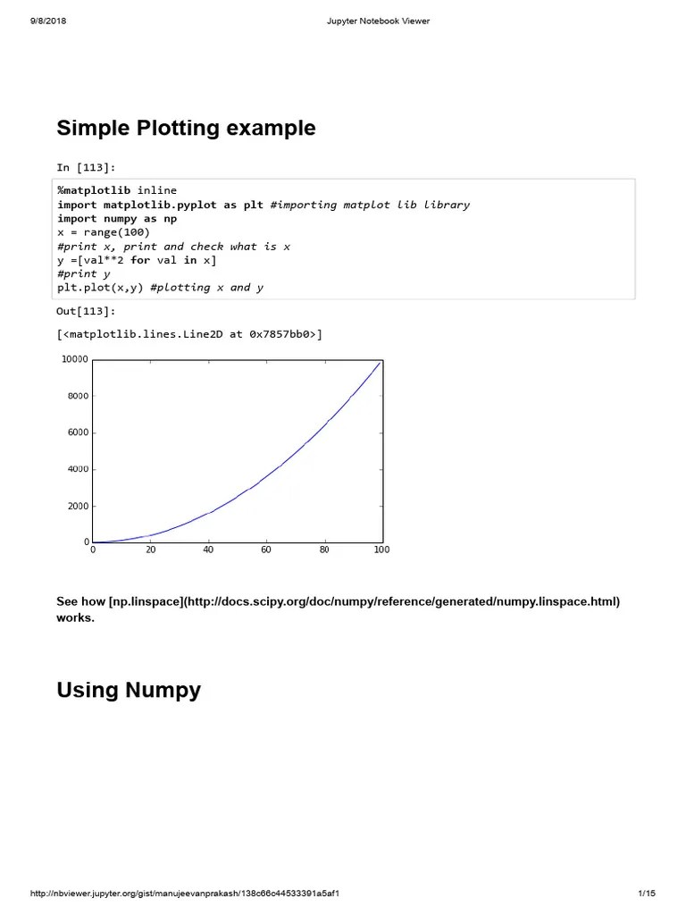 Jupyter Notebook Viewer-Plotlib1 | PDF | Computer Programming