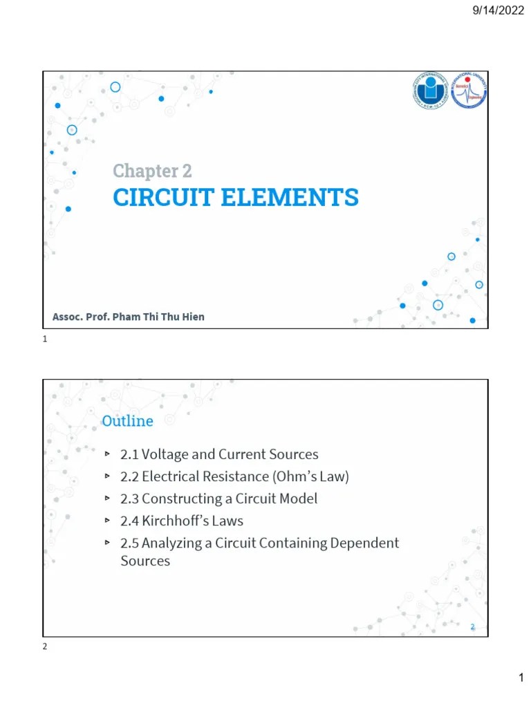 Principles Of EE1 - Chapter 2 - Circuit Elements | Download Free PDF ...