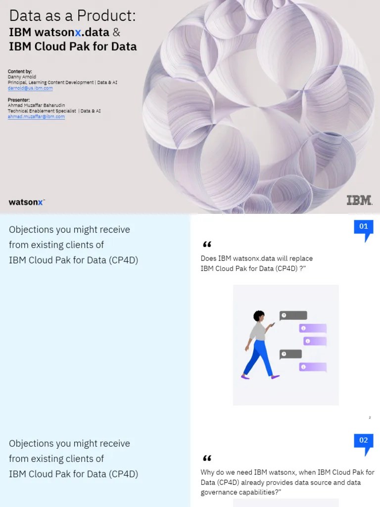 05 - Data As A Product - IBM Watsonx - Data And IBM Cloud Pak For Data ...