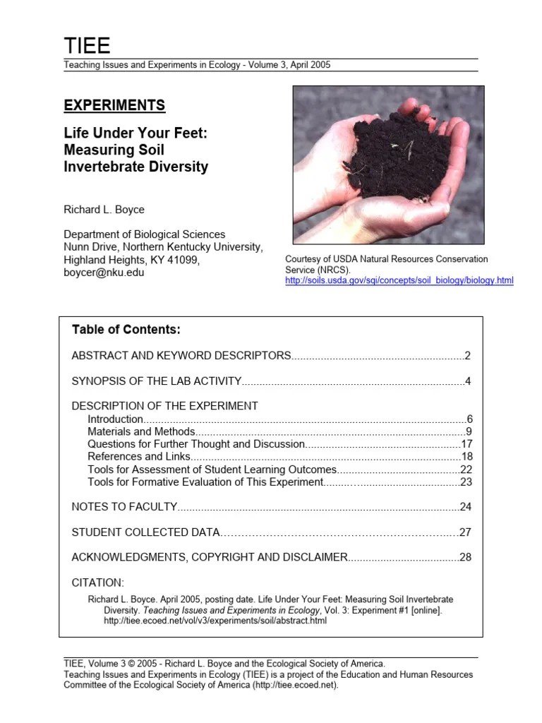 Soil | PDF | Biodiversity | Food Web