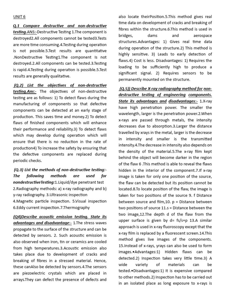 Unit6 Physic | PDF | Materials | Physical Sciences