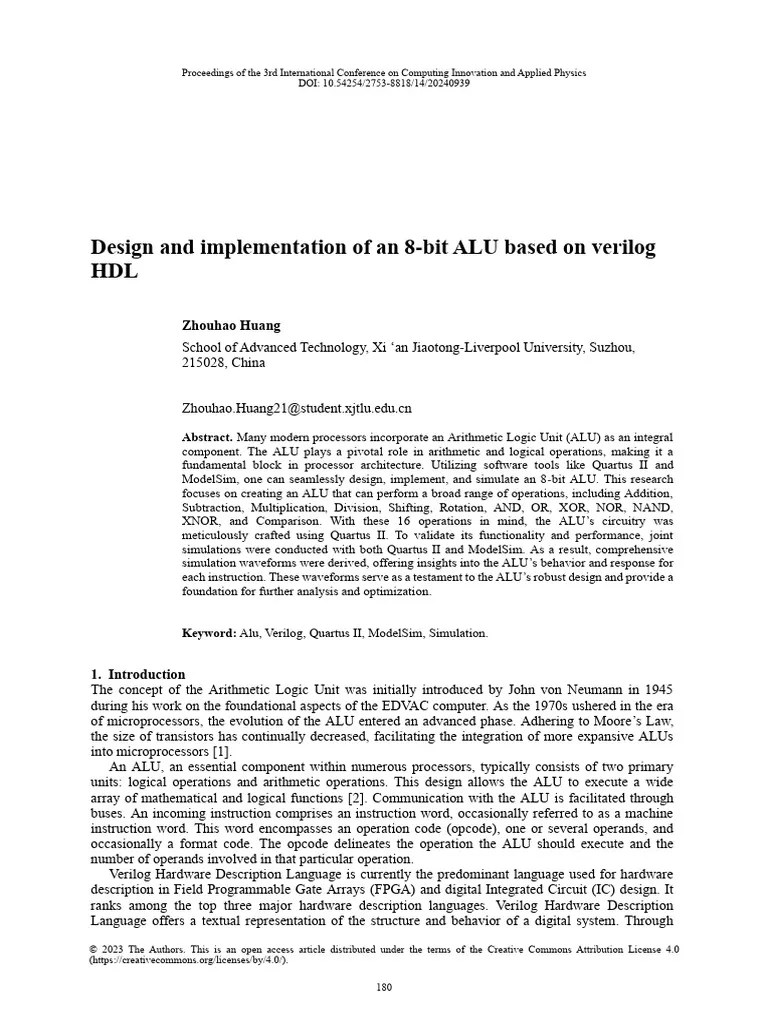 Design_and_implementation_of_an_8-bit_ALU_based_on | PDF | Hardware ...