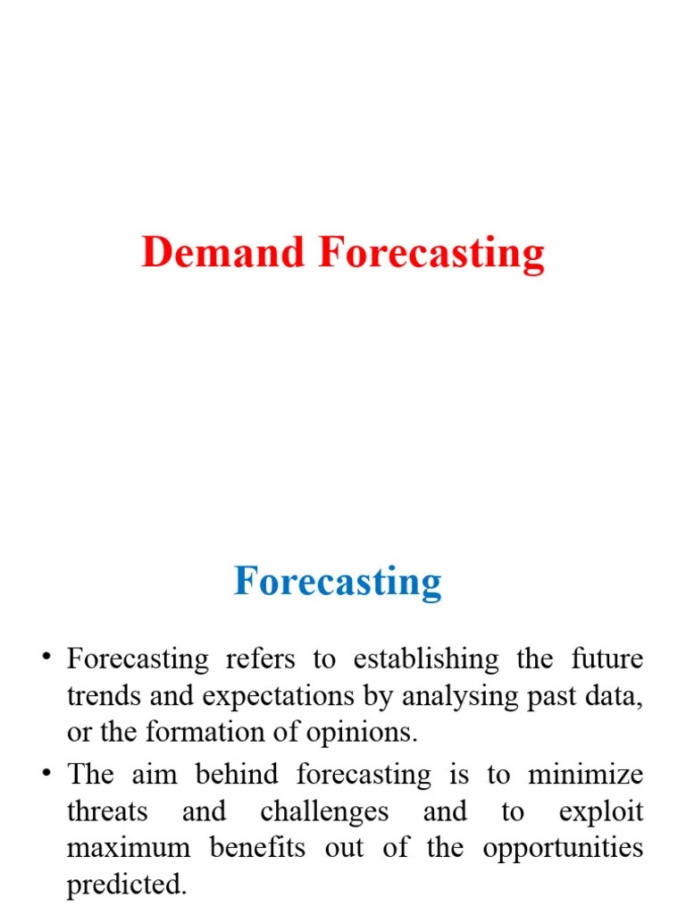 OM Demand Forecasting | PDF | Forecasting | Economics