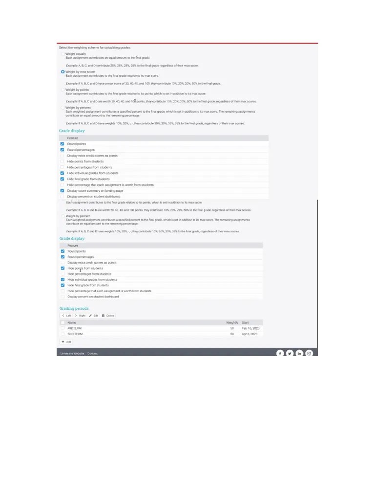 LMS Rubrics Gradebook Screenshots | PDF