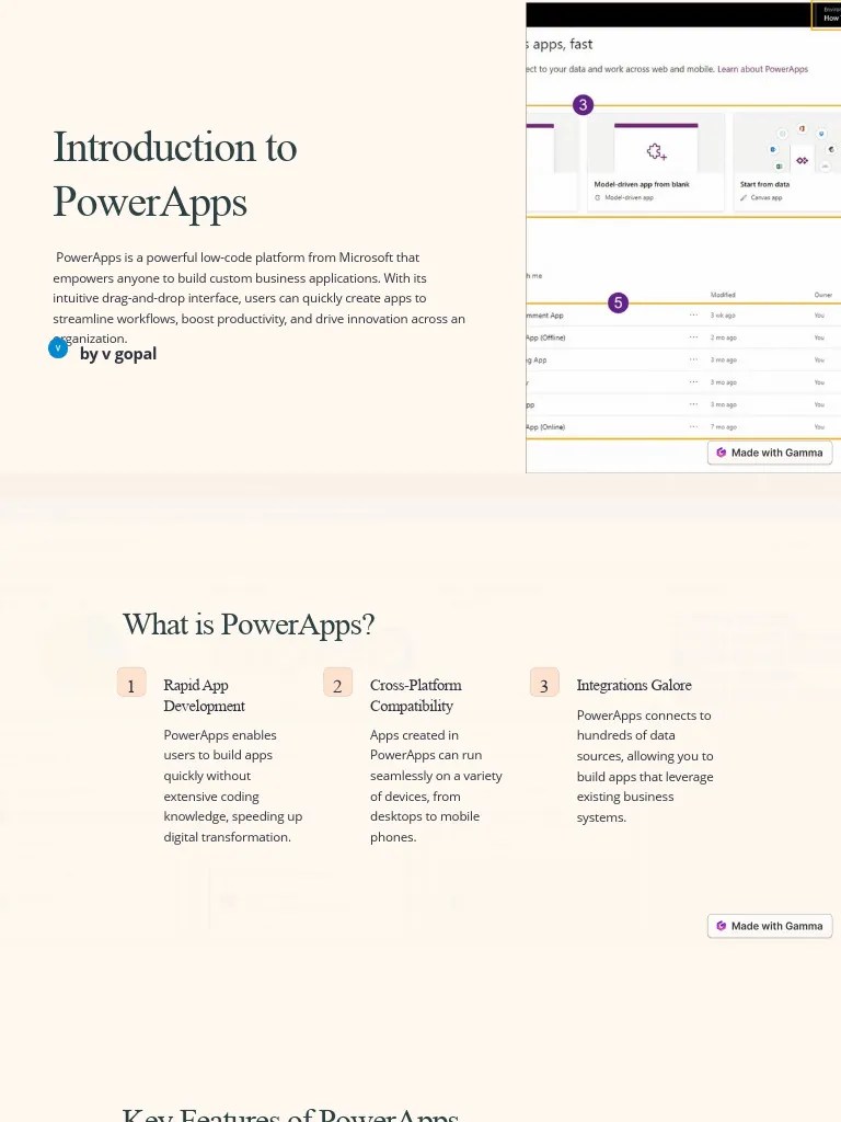 Introduction To PowerApps | Download Free PDF | Mobile App | Application Software