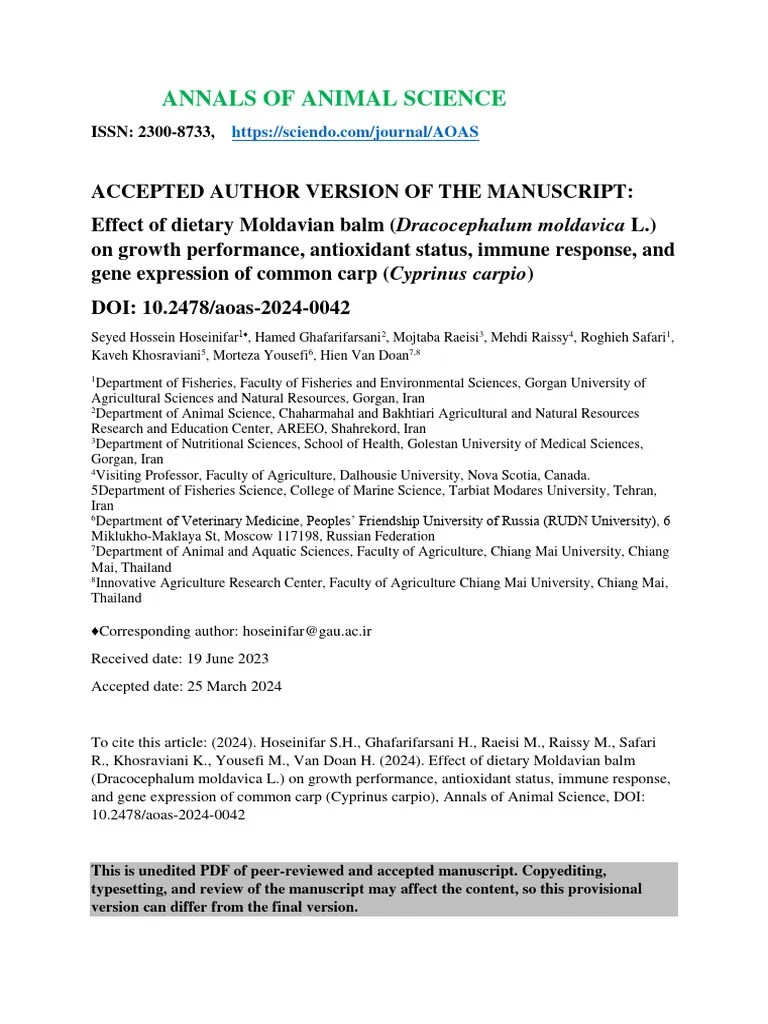 10.2478 - Aoas 2024 0042 | PDF | Wellness | Science & Mathematics