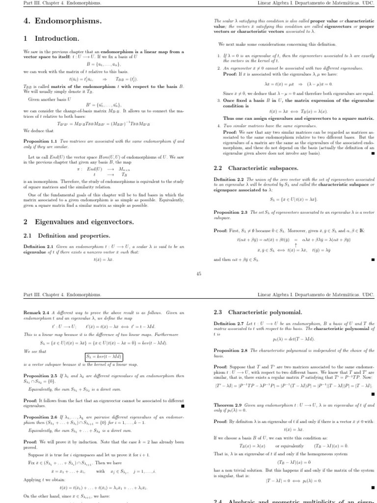 THEORY3-4 Eigen Vectors And Eigen Values | PDF | Eigenvalues And ...