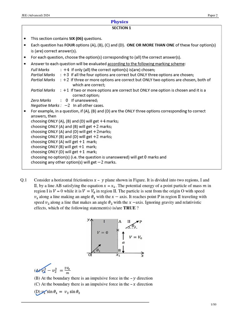 2024_1_Physics | PDF | Capacitor | Force