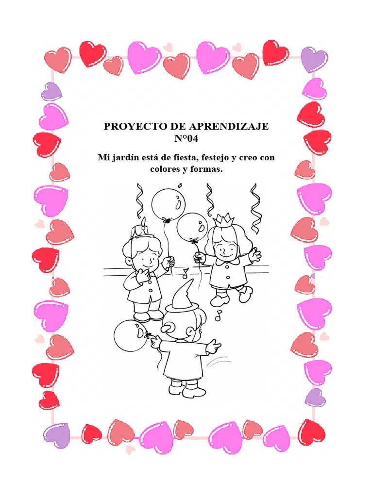 3 Años - Planificador Del Proyecto De Aprendizaje N°04 | PDF ...