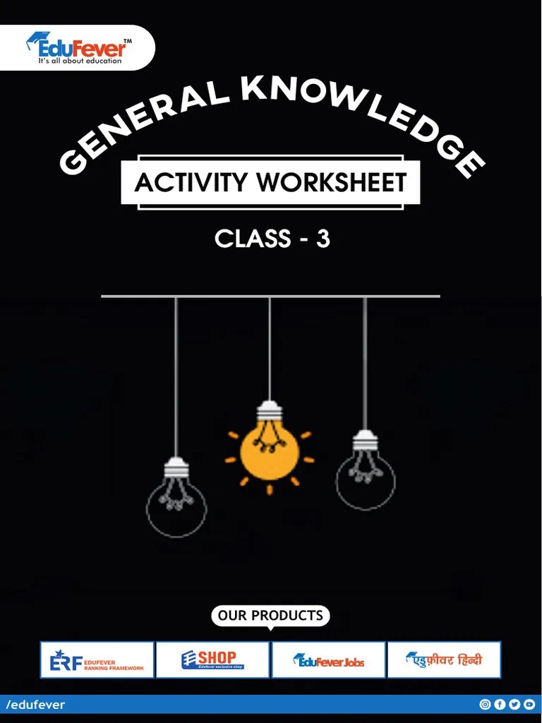 Class 3 GK Activity Worksheet 5 | PDF