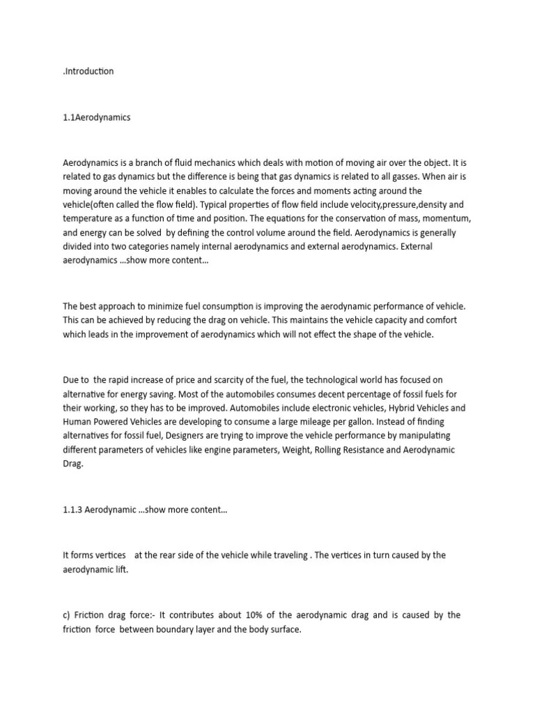 AERODYNAMICS | PDF | Aerodynamics | Drag (Physics)