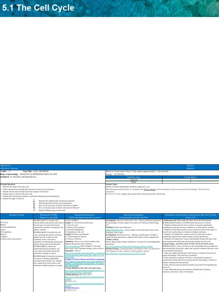 Cell Cycle Mitosis Meiosis | PDF | Meiosis | Mitosis
