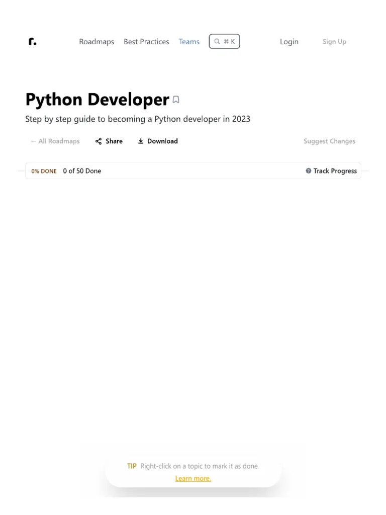 Python Roadmap | PDF