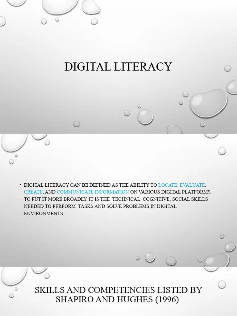Chapter 5 - Digital Literacy | PDF | Literacy | Information